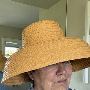 ARTESANO sunhat hat chic  HANDMADE TOQUILLA STRAW glamorous unique brim